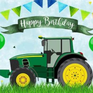 Toile de fond photo tracteur